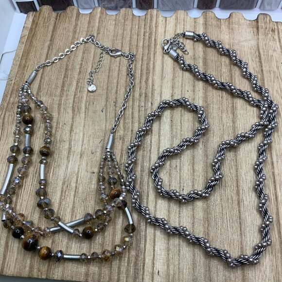 LOFT Statement Bundle Necklaces (2) - Picture 1 of 4